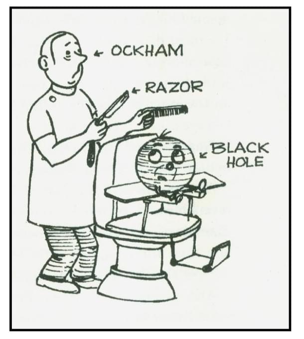Vishveshwara’s cartoon on the “no-hair” theorem of black holes